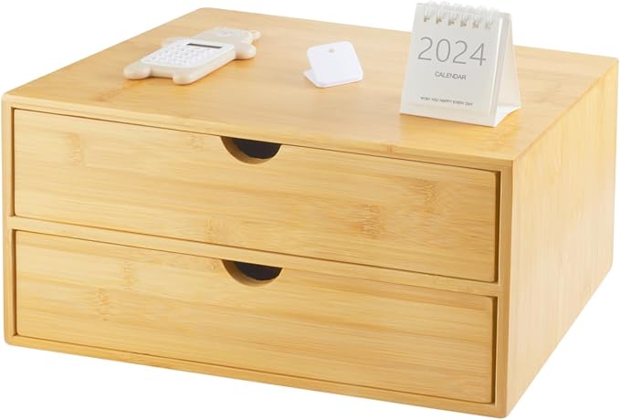 Charmewooden Bamboo Desk Organizer by Charmewooden