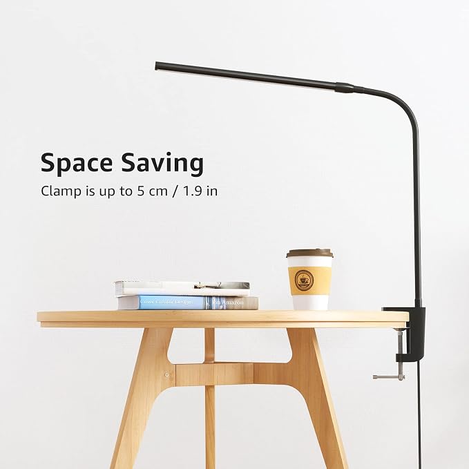 Lepro Clip on Desk Lamp LED Reading light Dimmable USB Small Clamp Lamp - Image 7
