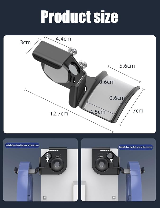 2-Pack Monitor Stand for Headphones and Headsets, Clamp-On Adjustable Headset - Image 4