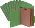 Blue Summit Supplies Green Classification Folders, 3 Dividers, Letter Size by BlueSummitSupplies
