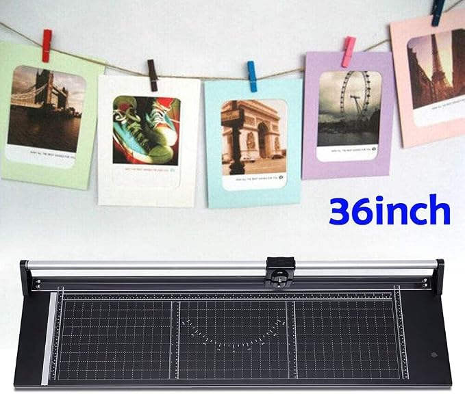 Manual Heavy Duty 36 Inch Rolling Cutter Precision Rotary Paper Trimmer - Image 2
