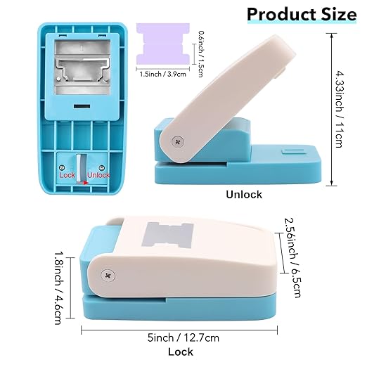 Tab Punch DIY Index Tabs Puncher Tag Punch Loose Leaf Separator Label Punch - Image 2