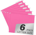 pmybupo 6 Pack Pink Hanging File Folders by pmybupo