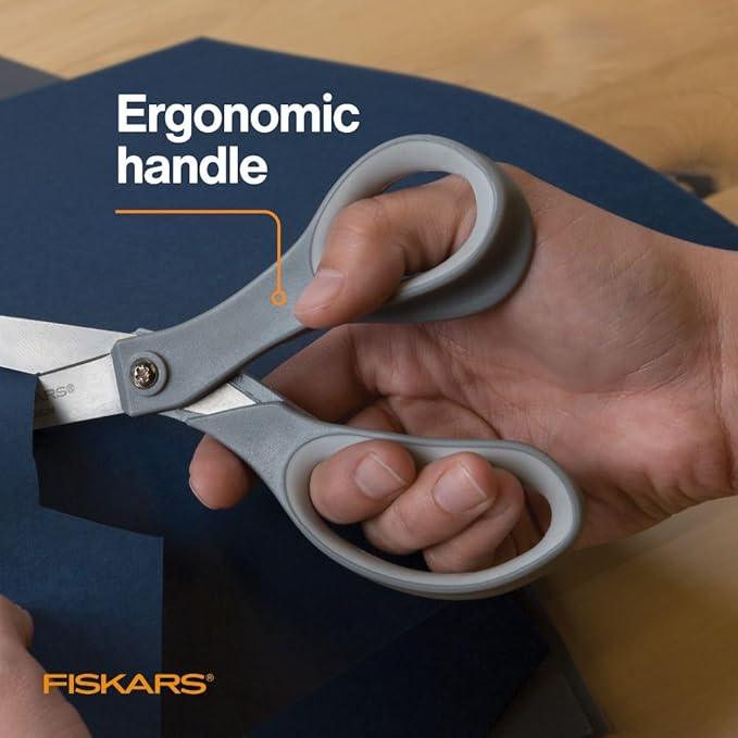 Fiskars All Purpose Scissors, High Performance Cutting, Stainless Steel Blades - Image 5