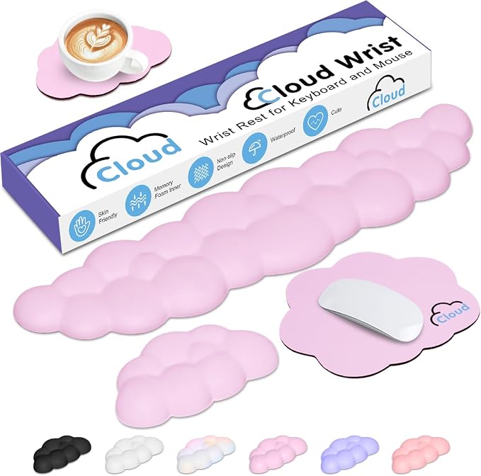 Cloud Wrist Rest Keyboard Palm Rest by YAMJUG