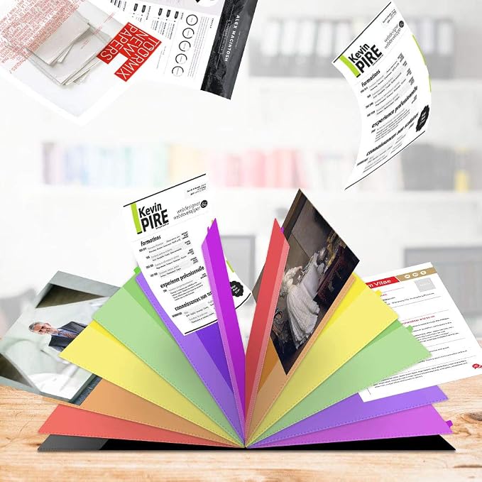 Edufun Rainbow Tab Expanding File Folder - Image 5