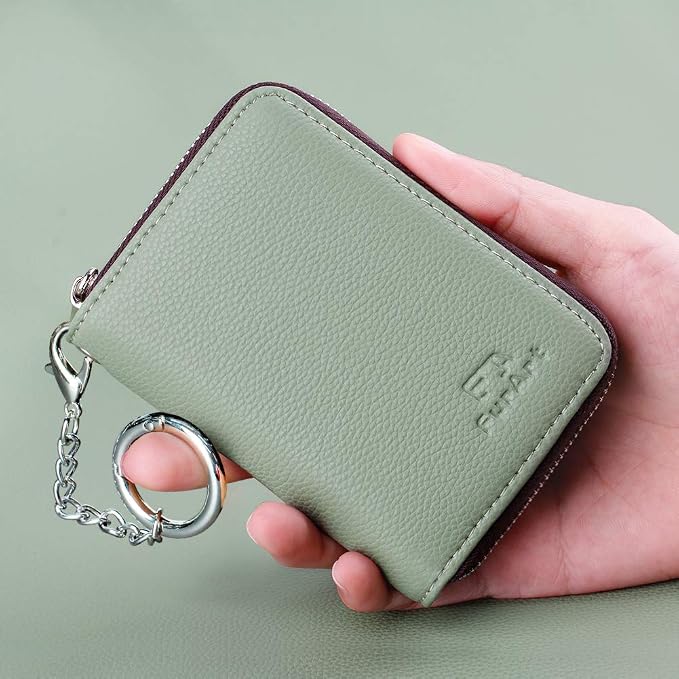 FurArt Zipper Wallet Women, RFID Blocking Credit Card Wallet, Business Card - Image 4