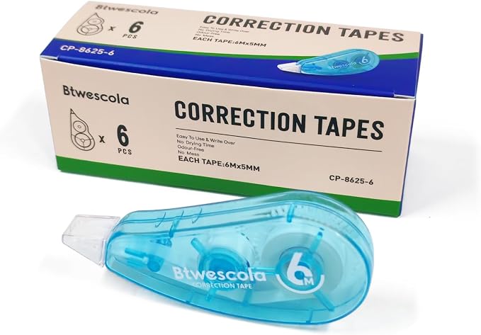 Correction Tape, 19.7 Feet 6-Count Pack Correction Tape - Image 7