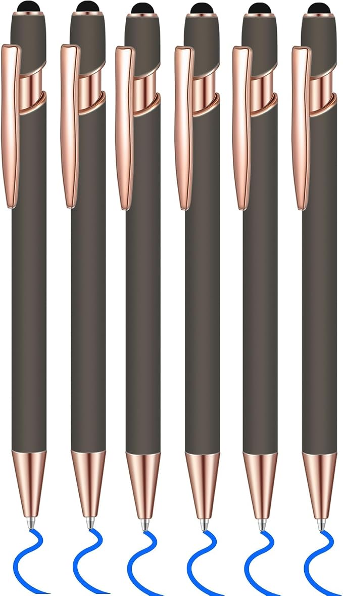 6 Pcs Blue Ink Ballpoint Pen by Lragvtbk