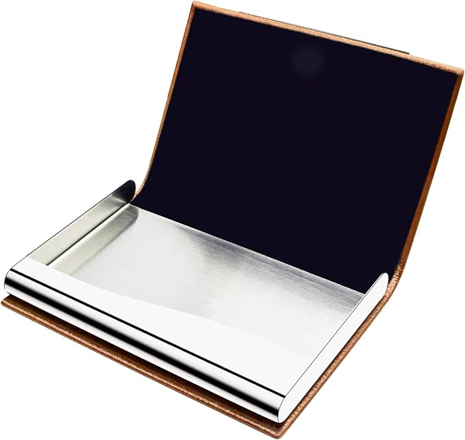 Padike Business Card Holder, Business Card Case Professional PU Leather & - Image 4