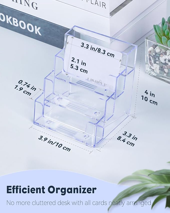 Uniclife Acrylic Business Card Holder - Image 6