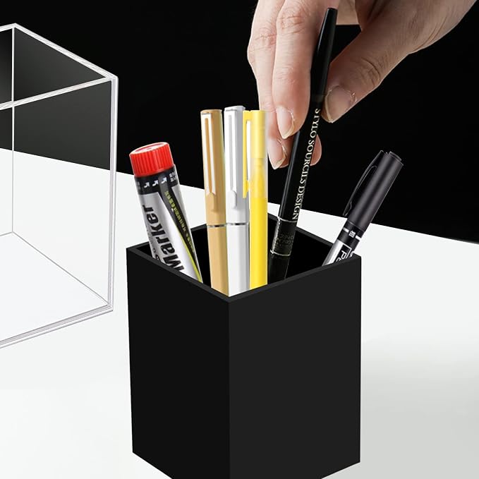 Ptaedex Acrylic Pen Holder Organizer, 2 Pack | Pen Holder - Image 2