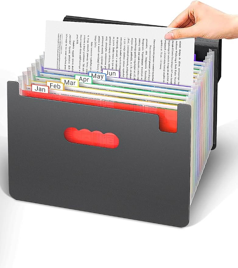 TOPCJ Expanding File Folders, Accordion File Organizer - Image 6