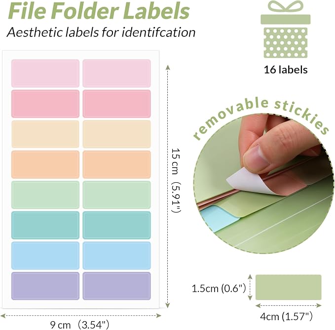 SKYDUE Cute Accordion File Organizer, Expanding File Folder - Image 3
