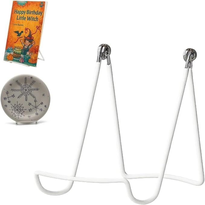 KINGDOM SOLUTIONS MADE IN USA 12-Pack Adjustable White Metal Easels by KINGDOMSOLUTIONS