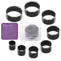 8 Pcs Leather Circle Cutter Tool Set, Leather Punch Tool, High Carbon Steel by yizzvb