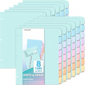 Forvencer 96Pcs/12Set Binder Dividers by Forvencer