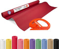 Christmas Red Kraft Paper Roll 36" x 1200" by IDLPackaging