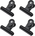 Xiaoyztan Mini Clips, 50mm Wide Metal Black Bulldog Clips Paper Clip Binder by Welcometoxiaoyztan