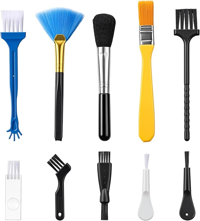 Tyqour 10 PCS Keyboard Brush Keyboard Cleaning Brushes Kit Mini Anti Static by Tyqour