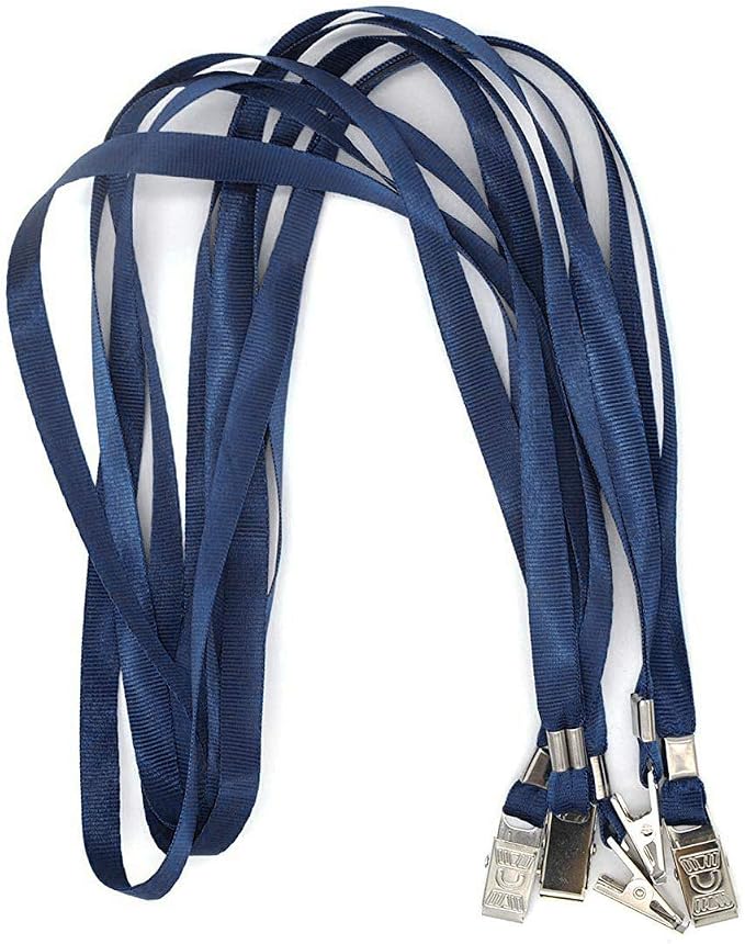 Bird Fiy Black Lanyards 100 Pack 34" Premium Lanyard Bulldog Clips Bulk Nylon - Image 4