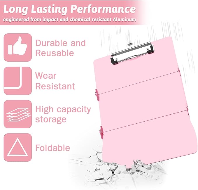 Nursing Clipboard Foldable Clipboard Medical: Edition Cheat Sheets Aluminum 3 - Image 6