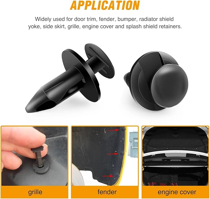 GOOACC Universal Plastic Fender Clips, Car Fender Replacement - Image 8