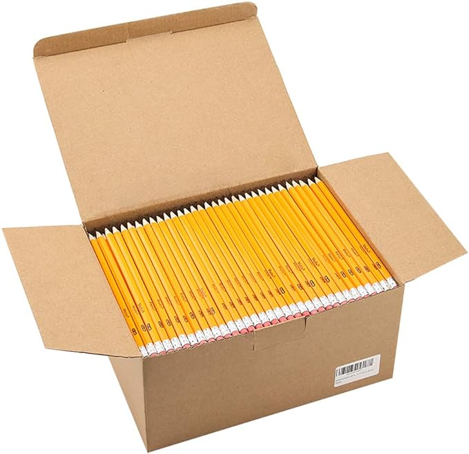 Madisi Wood-Cased #2 HB Pencils Bulk, Pre-sharpened | Box of Number 2 Pencils by Madisi