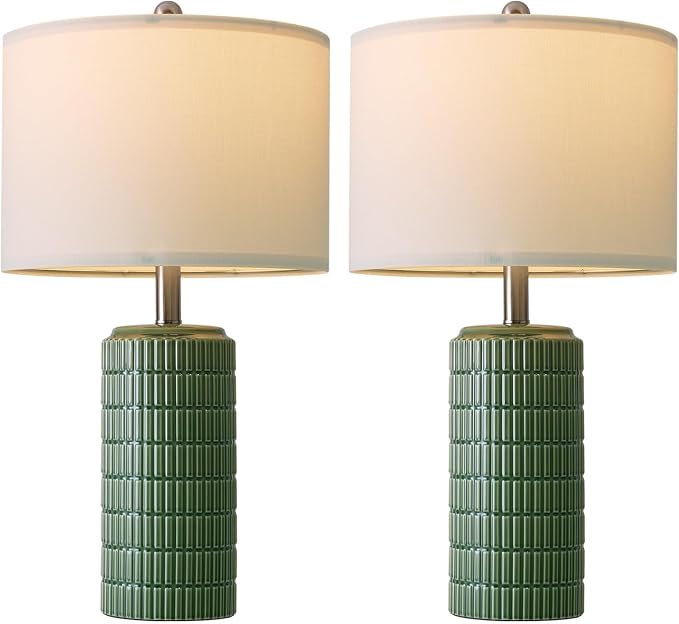 PoKat 24" Modern Ceramic Table Lamps Set of 2 - Image 8