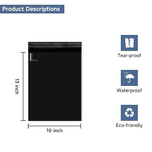 KKBESTPACK Large Poly Mailers 10x13 Shipping Bags - Image 2