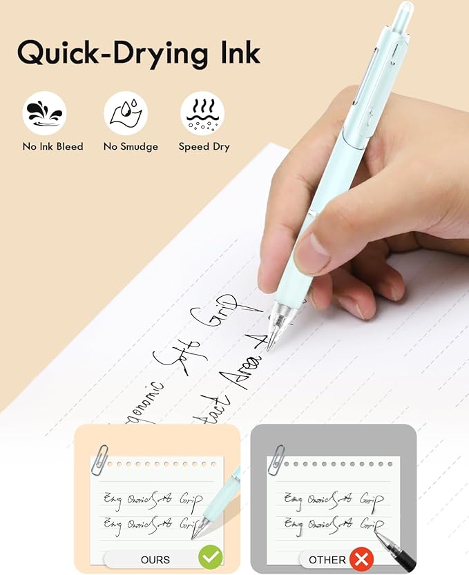 Gel Pens, Cute Ergonomic Fine Point Smooth Writing Pens, Back to School Office - Image 4