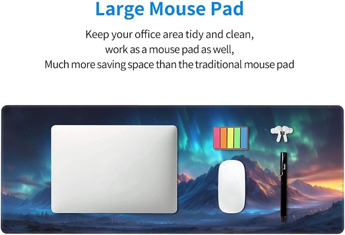 Gaming Mouse Pad Desk Pad, Extended Big Mouse Pad, 31.5x11.8 Inch Long Computer - Image 7