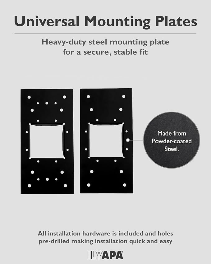Ilyapa Metal Mailbox Post for Outside, Heavy Duty - Image 6