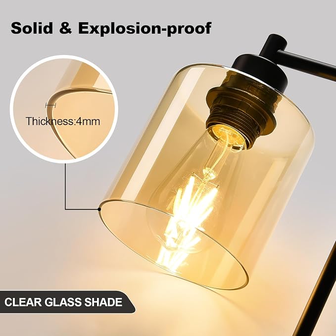 Set of 2 Industrial Touch Control Table Lamps - Image 6