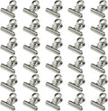 HAHIYO 0.87inch Silver Bulldog Clips Metal File Hinge Binder Clips Clamps Save by HAHIYO