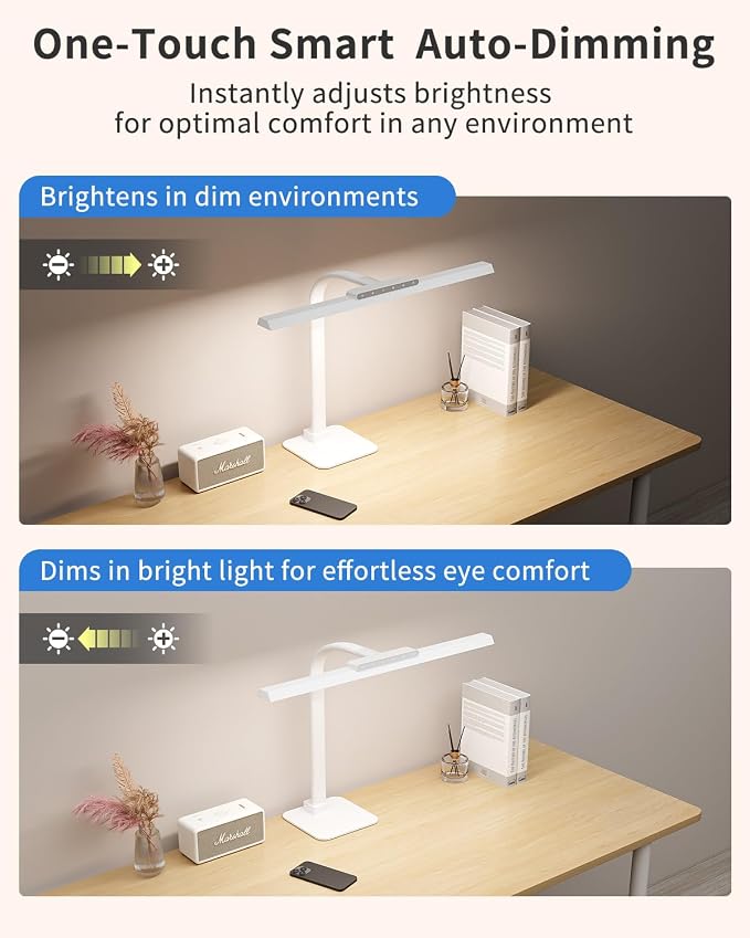 24W Clamp on Desk Lamp for Home Office, Touch Control Light - Image 3