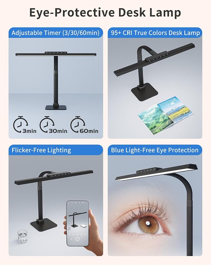 Architect Desk Lamp for Home Office, Bright Gooseneck Light - Image 6