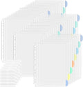 5 Set of 40 Pack A4 Plastic Sleeves Binder Index Dividers Pocket Dividers by Surcotto