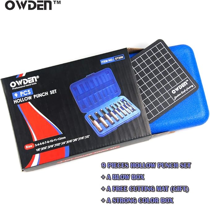 OWDEN 9 Pieces Hollow Punch Set - Image 7