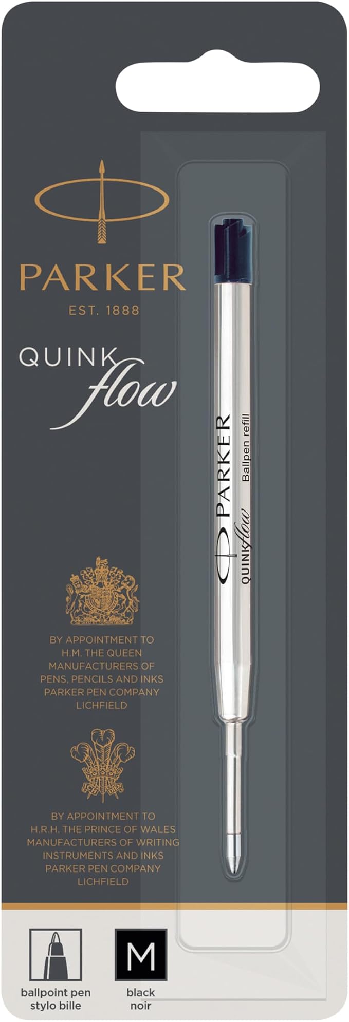 Parker Quinkflow Ballpoint Pen Ink Refill, Medium Tip - Image 9