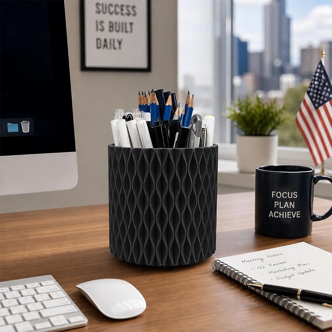 Lebenrich Aesthetic Black Pen Holder - Image 4
