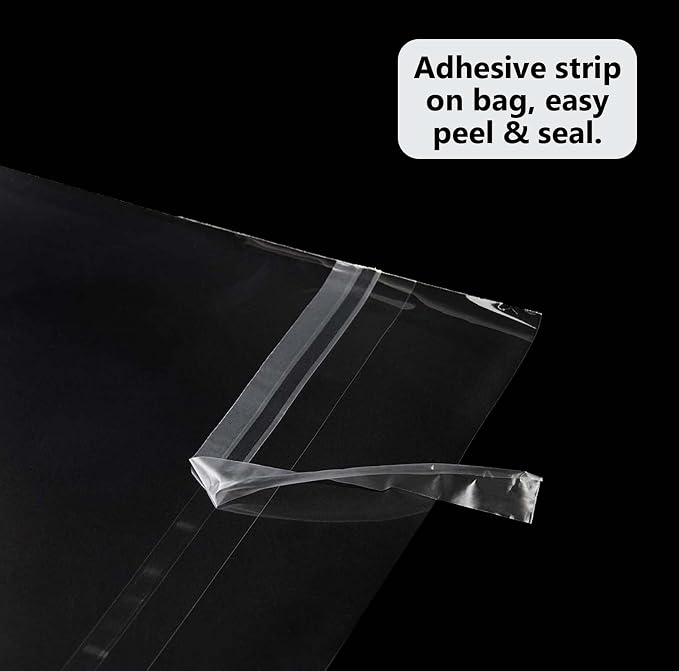50 Pack Acid-Free Crystal Clear Sleeves Storage Bags - Image 4