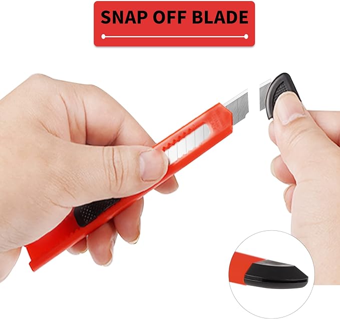 24Pack Box Cutters Utility Knife Retractable Compact Extended Use - Image 2