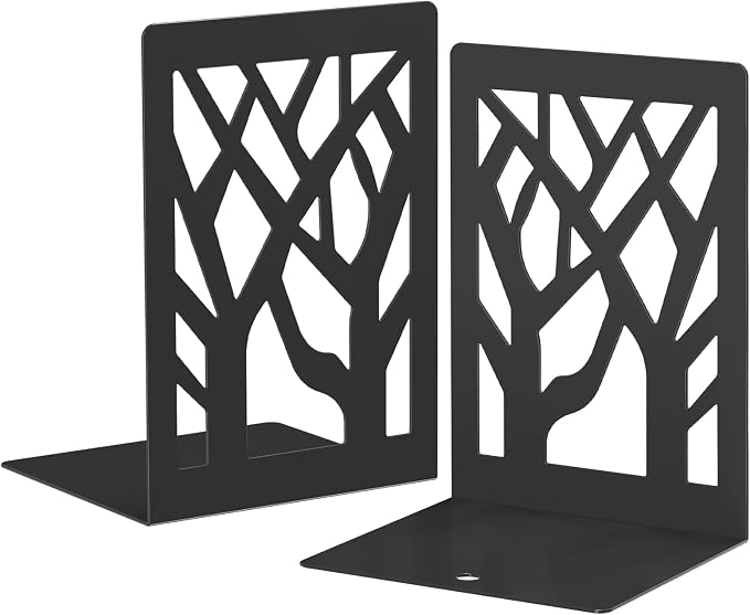 VFINE 2-Piece Modern Metal Bookends by VFINE