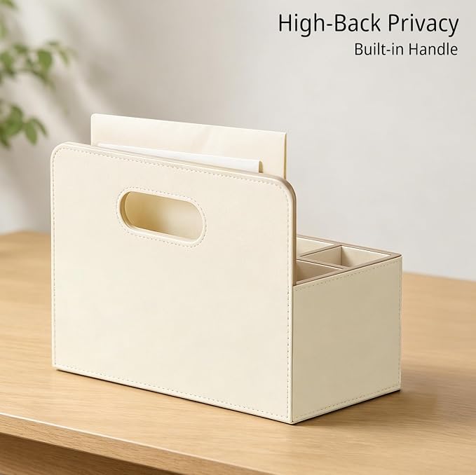Mail Organizer Countertop, Pencil Holder, Office Supplies File Bill Sorter | PU - Image 4