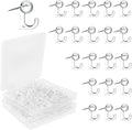 100 Pcs Push Pin Hooks Plastic Heads Pin Tacks Wall Decorative Thumb Tacks Hook by Cositina