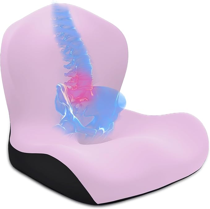 Seat Cushion for Office Chair and Car, L-Shaped Ergonomic Car Seat Cushions - Image 9