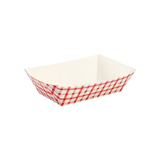 Karat Paper Food Trays Disposable Sturdy Food Boats, Leak Resistant | Ideal by Karat