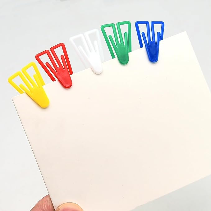 Plastic Paper Clips 180 Pcs 35mm Mixed Color Small Creative Triangle Clips - Image 5