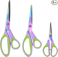 Scissors All Purpose, Sharp Titanium Blades Shears, Rubber Soft Grip Handle by AILILE